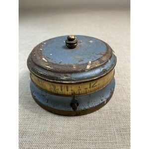 RARE c.1930 Lux Mystery Tape Measure Annular Rotary Clock, 5" Inch Diameter VGC